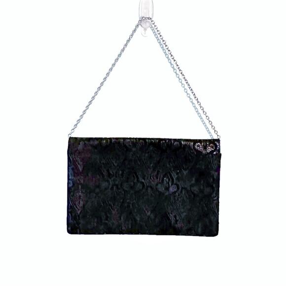 Gianfranco Lotti Damask and Leather Vintage Shoulder Clutch Bag - Picture 10 of 11